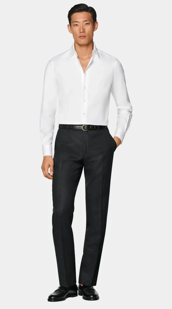 Suitsupply Chemises Classiques*Chemise coupe Tailored à col en pointe blanche