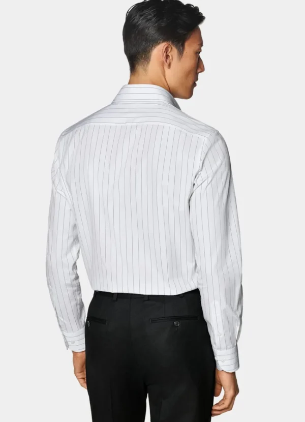 Suitsupply Chemises Classiques*Chemise coupe Tailored à col en pointe blanche à rayures