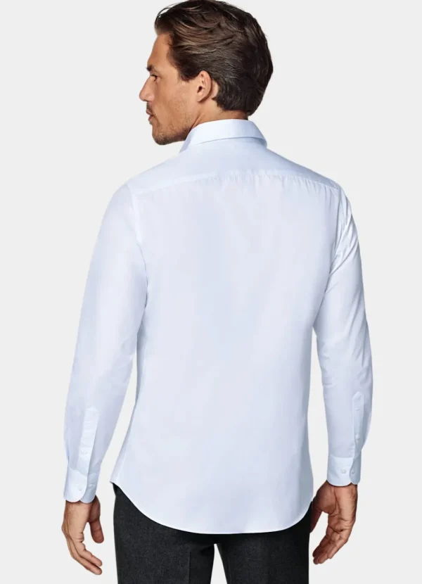 Suitsupply Chemises Classiques*Chemise coupe Tailored à col classique d'une seule pièce bleu clair