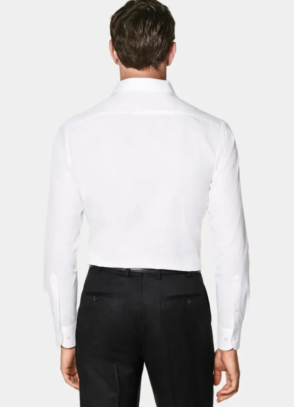 Suitsupply Chemises Classiques*Chemise coupe Tailored à col classique d'une seule pièce blanche