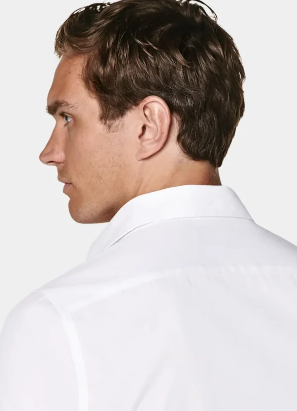 Suitsupply Chemises Classiques*Chemise coupe Tailored à col classique d'une seule pièce blanche