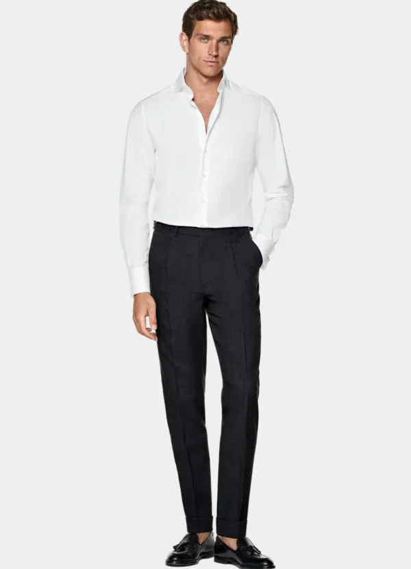 Suitsupply Chemises Classiques*Chemise coupe Tailored à poignets mousquetaires blanche