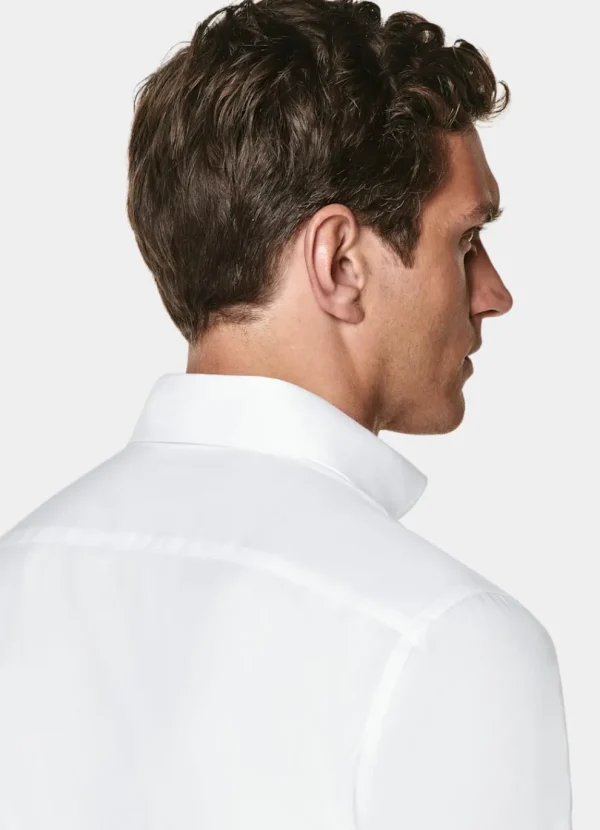 Suitsupply Chemises Classiques*Chemise coupe Tailored à poignets mousquetaires blanche