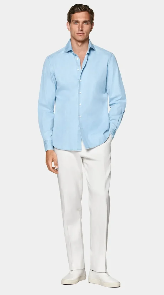 Suitsupply Chemises Décontractées*Chemise coupe tailored bleu clair