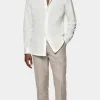 Suitsupply Chemises Décontractées | Chemises En Maille*Chemise coupe Tailored blanc cassé