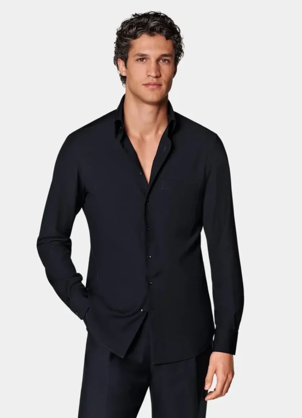 Suitsupply Chemises Décontractées*Chemise coupe Tailored bleu marine