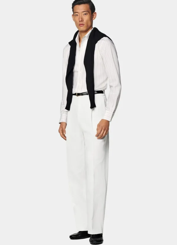 Suitsupply Chemises Classiques | Chemises Décontractées*Chemise coupe Tailored blanc cassé à rayures