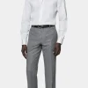 Suitsupply Chemises Traveller | Chemises Classiques*Chemise coupe Tailored en twill grise à rayures