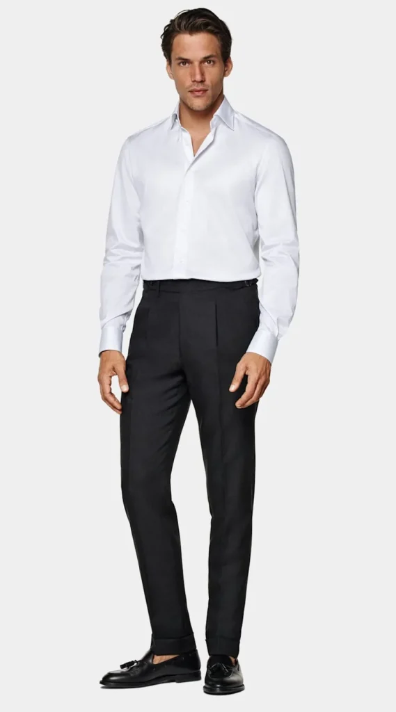 Suitsupply Chemises Traveller | Chemises Classiques*Chemise coupe Tailored en twill blanche à rayures