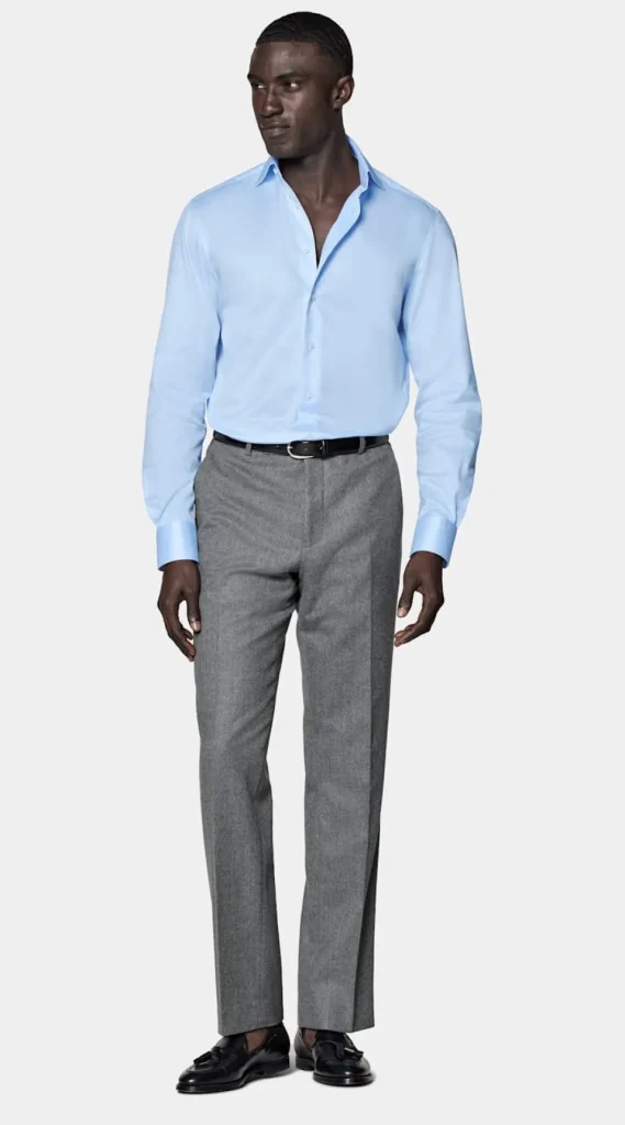 Suitsupply Chemises Traveller | Chemises Classiques*Chemise coupe Tailored en twill bleu clair