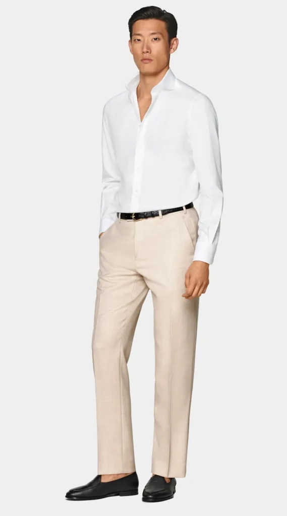 Suitsupply Chemises Classiques*Chemise coupe Tailored en twill blanche