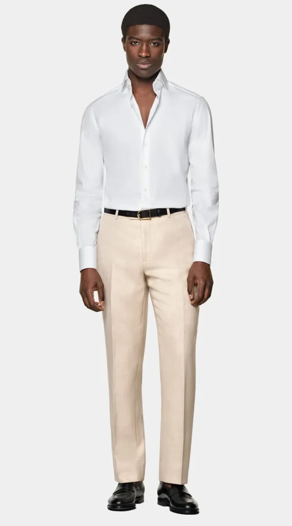 Suitsupply Chemises Classiques*Chemise coupe tailored en popeline blanche