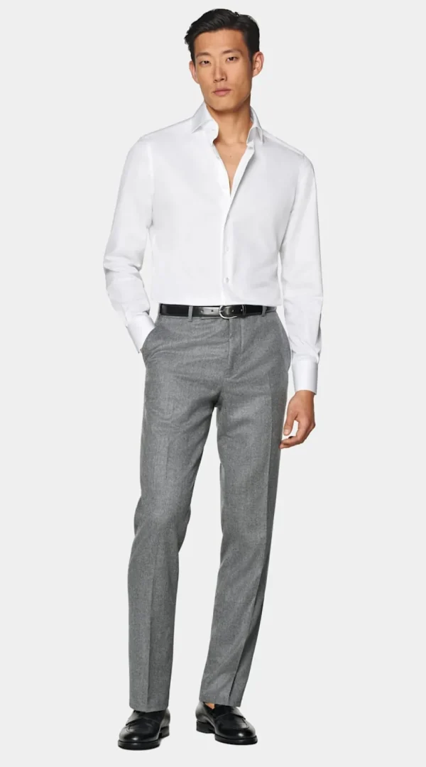 Suitsupply Chemises Classiques*Chemise coupe Tailored en twill blanche