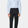 Suitsupply Chemises Classiques*Chemise coupe Tailored en twill bleu clair