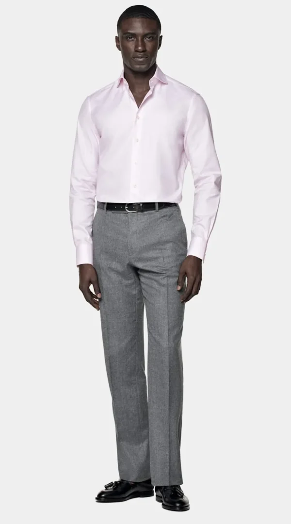 Suitsupply Chemises Classiques*Chemise coupe Tailored en oxford royal rose