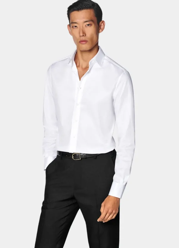 Suitsupply Chemises Traveller | Chemises Classiques*Chemise coupe Tailored en twill blanche