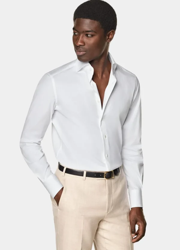 Suitsupply Chemises Classiques*Chemise coupe tailored en popeline blanche