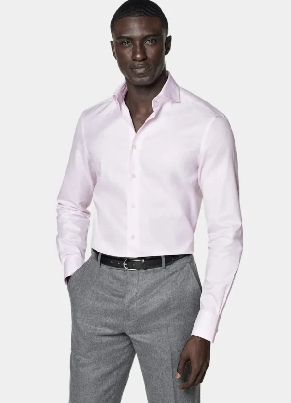 Suitsupply Chemises Classiques*Chemise coupe Tailored en oxford royal rose