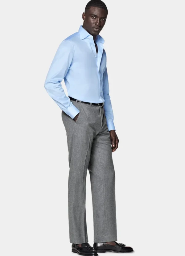 Suitsupply Chemises Traveller | Chemises Classiques*Chemise coupe Tailored en twill bleu clair