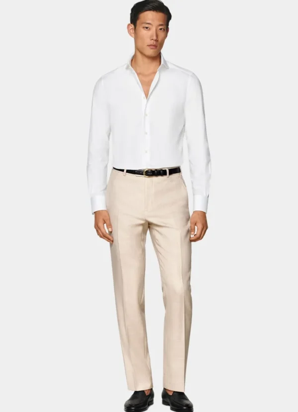 Suitsupply Chemises Classiques*Chemise coupe Tailored en twill blanche