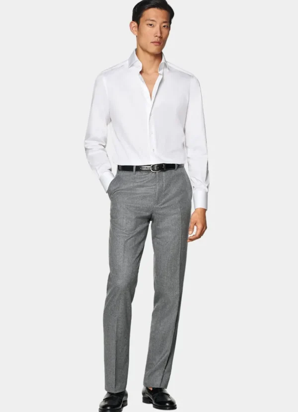 Suitsupply Chemises Classiques*Chemise coupe Tailored en twill blanche