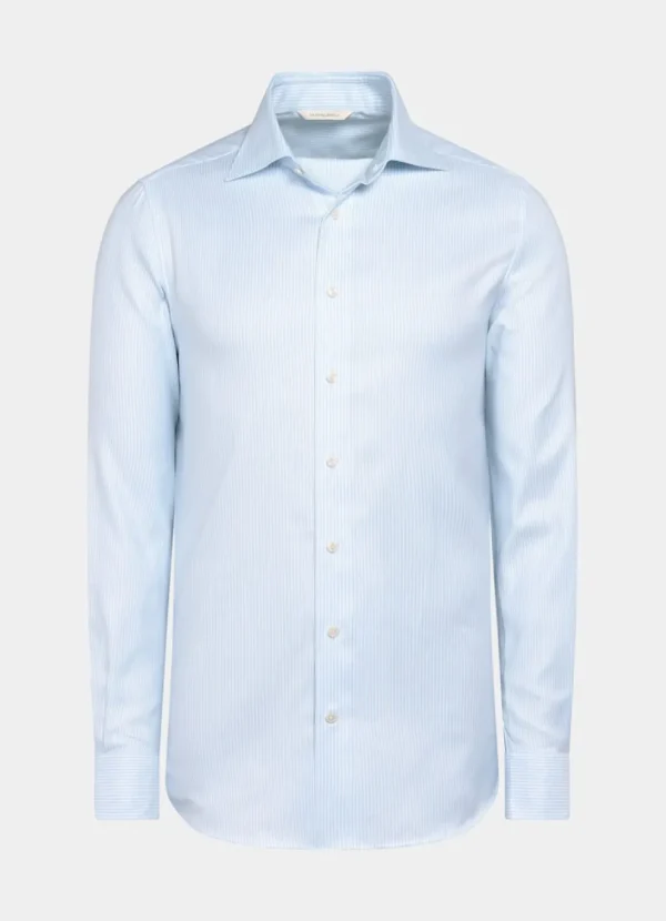 Suitsupply Chemises Traveller | Chemises Classiques*Chemise coupe Tailored en oxford bleu clair à rayures