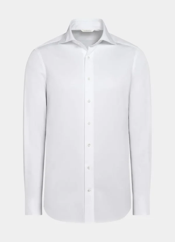 Suitsupply Chemises Classiques*Chemise coupe Tailored en twill blanche