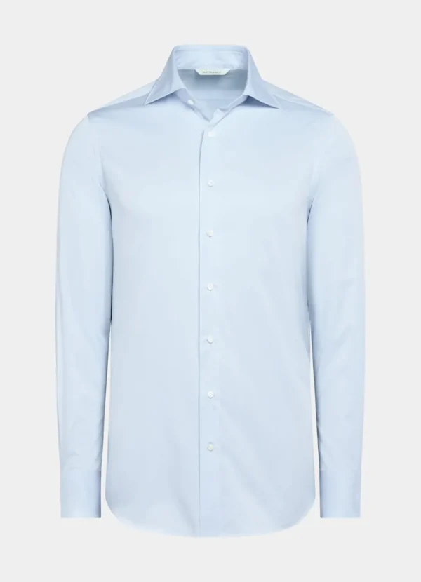 Suitsupply Chemises Classiques*Chemise coupe Tailored en twill bleu clair