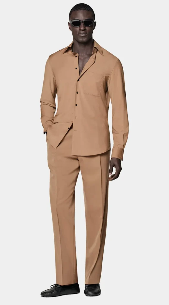 Suitsupply Chemises Décontractées*Chemise coupe Tailored marron moyen