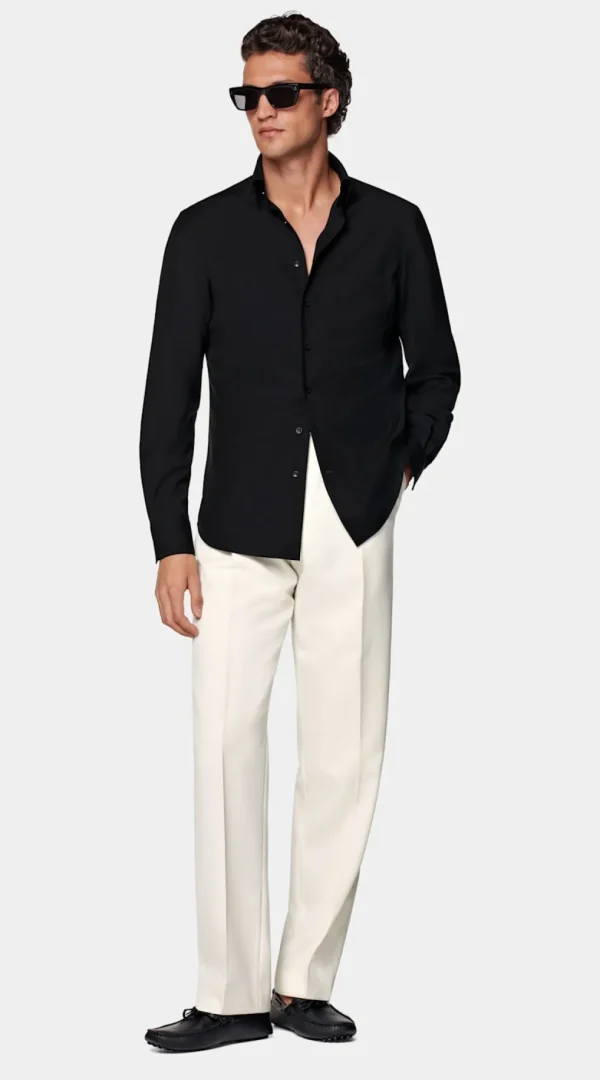 Suitsupply Chemises Décontractées*Chemise coupe Tailored noire