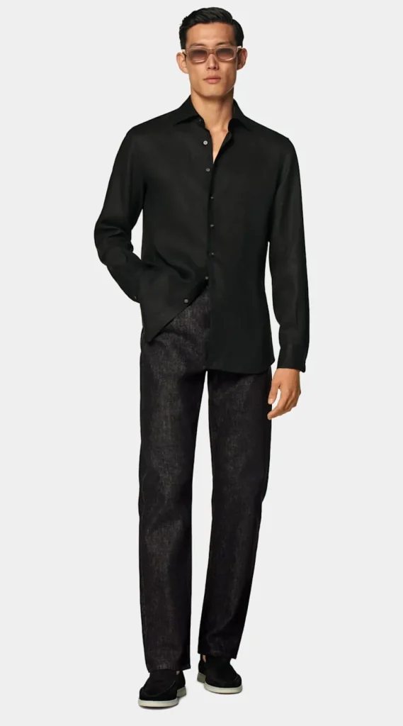 Suitsupply Chemises Décontractées*Chemise coupe Tailored noire