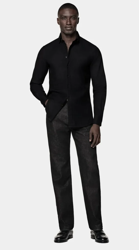 Suitsupply Chemises Décontractées*Chemise coupe Tailored noire