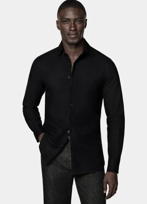 Suitsupply Chemises Décontractées*Chemise coupe Tailored noire