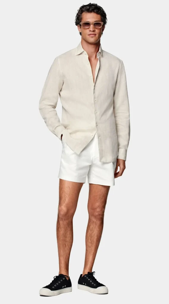 Suitsupply Chemises Décontractées*Chemise coupe Tailored sable