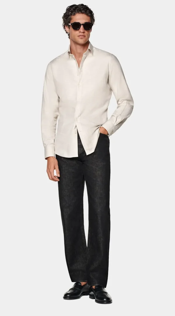 Suitsupply Chemises Décontractées*Chemise coupe Tailored sable