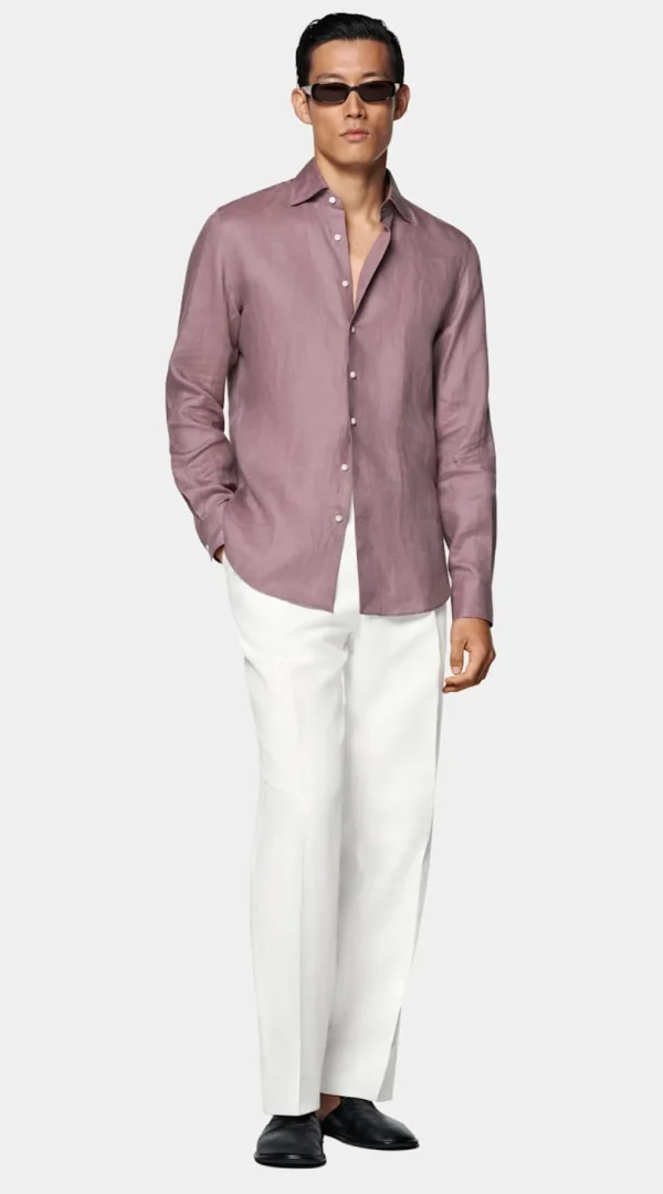 Suitsupply Chemises Décontractées*Chemise coupe tailored violette