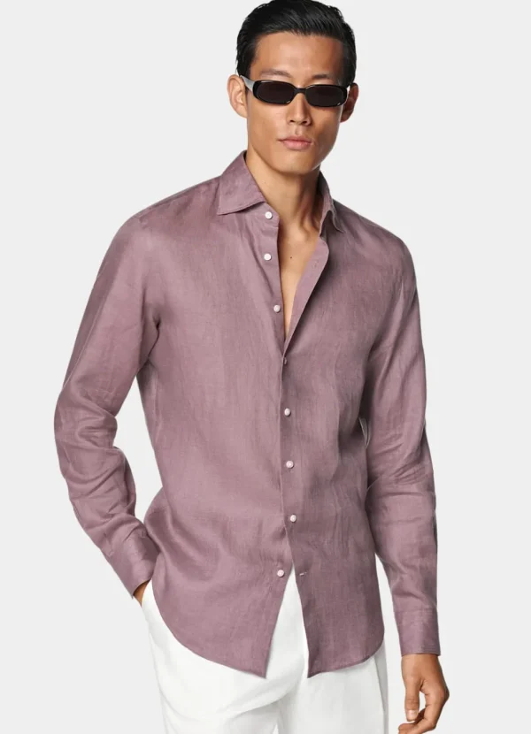 Suitsupply Chemises Décontractées*Chemise coupe tailored violette