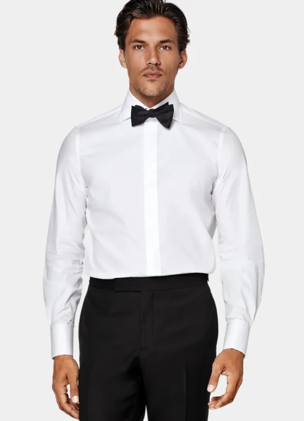 Suitsupply Chemises De Smoking | Chemises De Smoking*Chemise de smoking ajustée en twill blanche