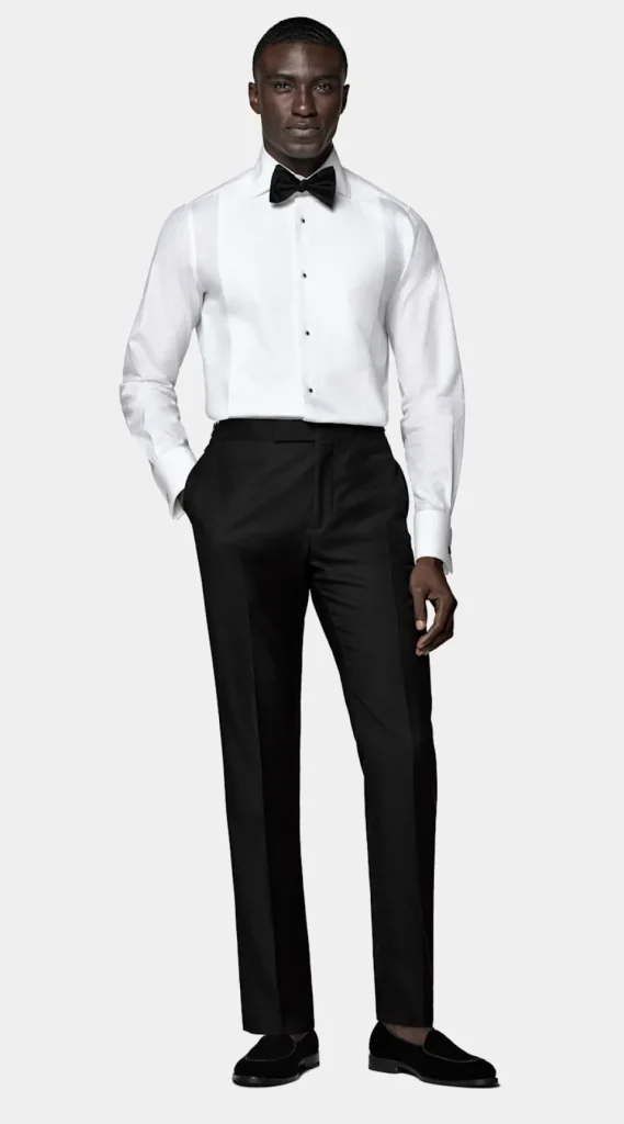 Suitsupply Chemises De Smoking | Chemises De Smoking*Chemise de smoking en piqué coupe ajustée blanche