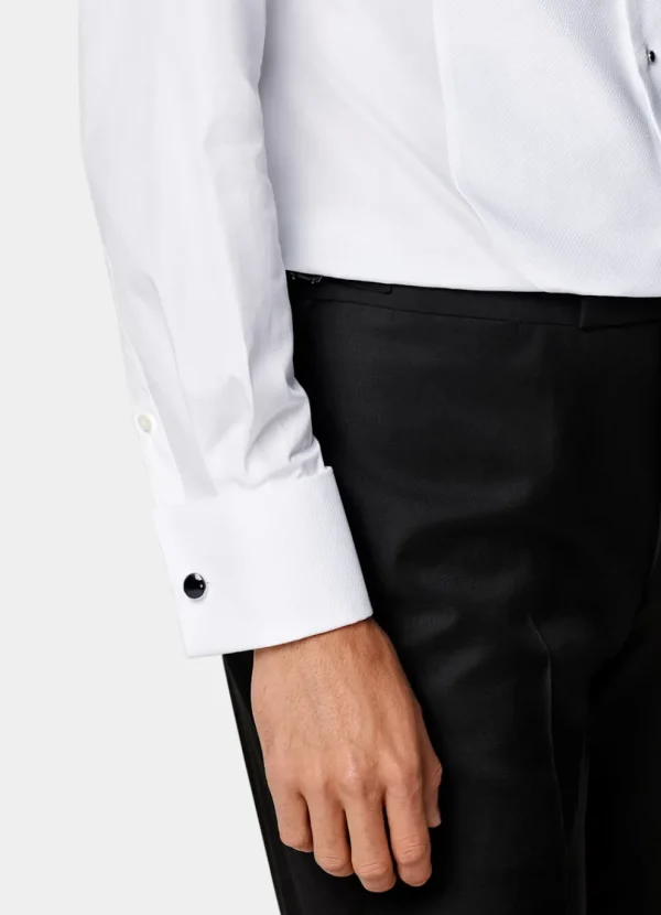 Suitsupply Chemises De Smoking | Chemises De Smoking*Chemise de smoking en piqué coupe Tailored blanche