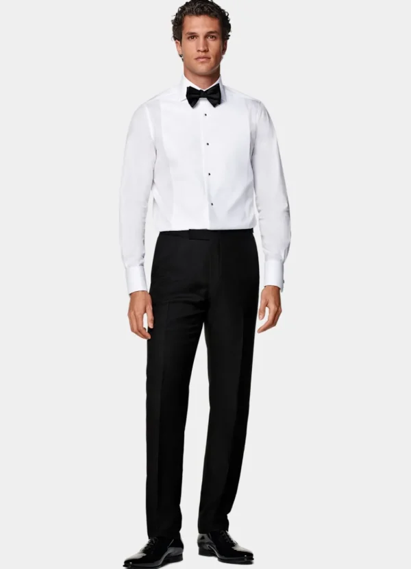 Suitsupply Chemises De Smoking | Chemises De Smoking*Chemise de smoking en piqué coupe Tailored blanche