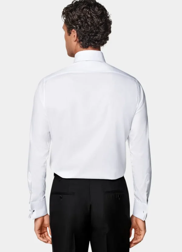 Suitsupply Chemises De Smoking | Chemises De Smoking*Chemise de smoking en piqué coupe Tailored blanche