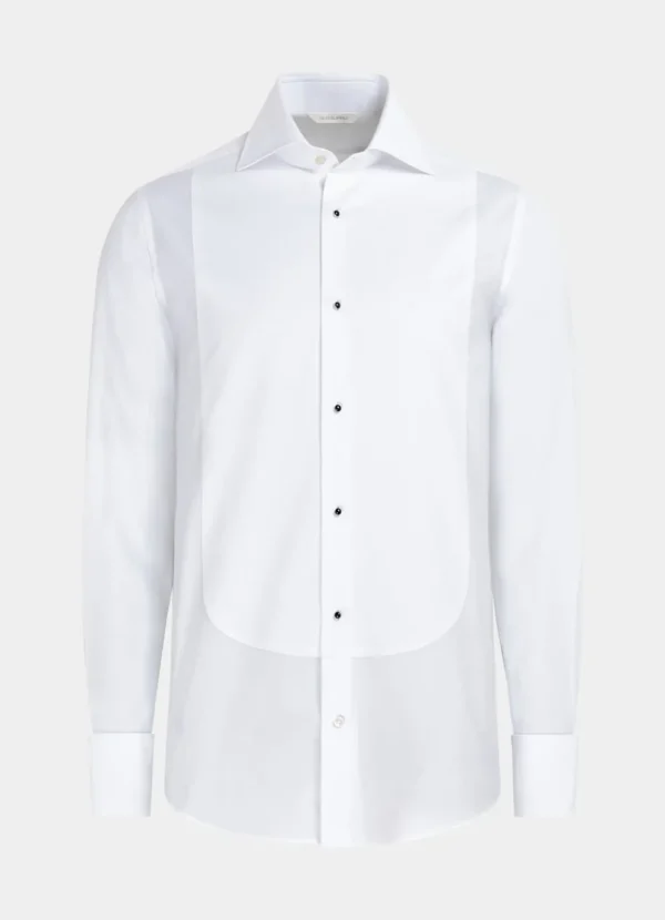 Suitsupply Chemises De Smoking | Chemises De Smoking*Chemise de smoking en piqué coupe ajustée blanche