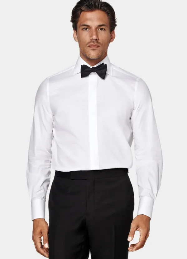 Suitsupply Chemises De Smoking | Chemises De Smoking*Chemise de smoking en twill coupe Tailored blanche