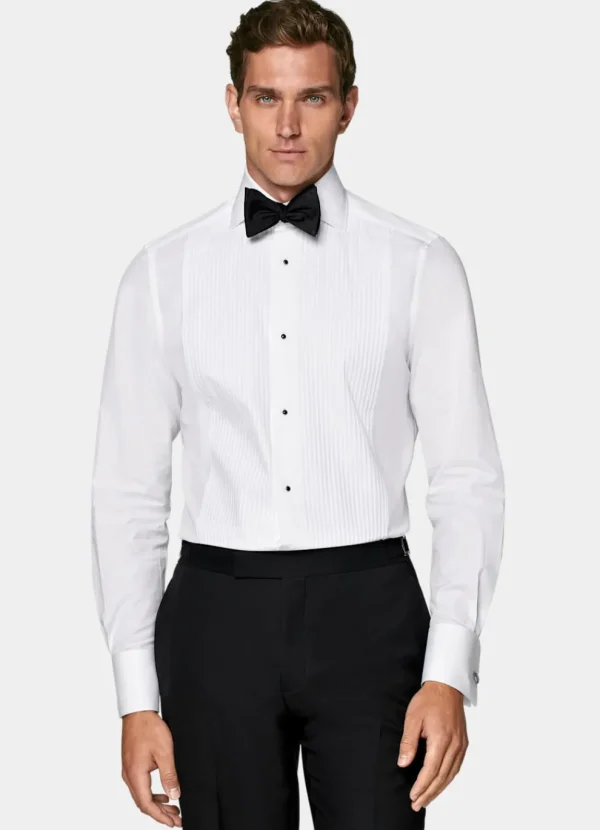 Suitsupply Chemises De Smoking | Chemises De Smoking*Chemise de smoking plissée coupe Tailored blanche