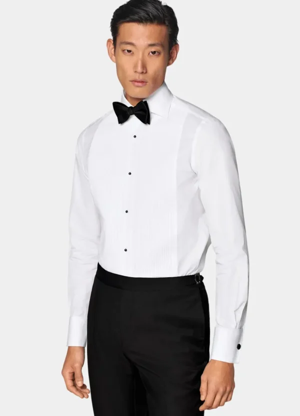 Suitsupply Chemises De Smoking | Chemises De Smoking*Chemise de smoking plissée coupe ajustée blanche