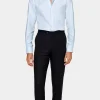 Suitsupply Chemises Traveller | Chemises Classiques*Chemise en oxford coupe très ajustée bleu clair à rayures