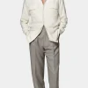 Suitsupply Chemises Décontractées*Chemise Safari blanc cassé