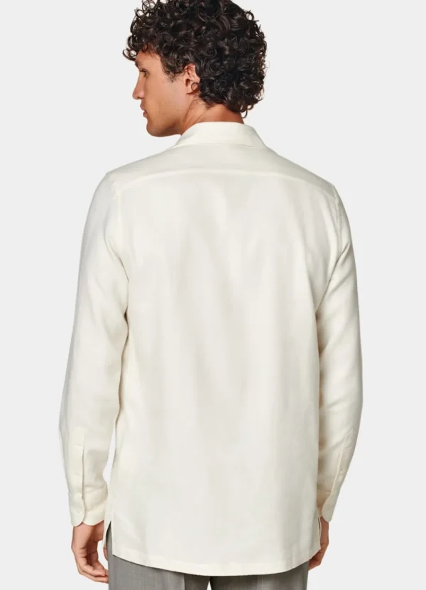 Suitsupply Chemises Décontractées*Chemise Safari blanc cassé