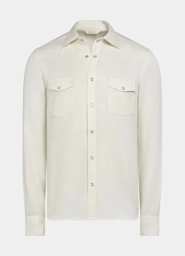 Suitsupply Chemises Décontractées*Chemise western blanc cassé